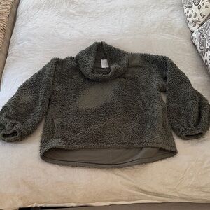 LULU LEMON Cozy ARMY GREEN Women's Sweater XL